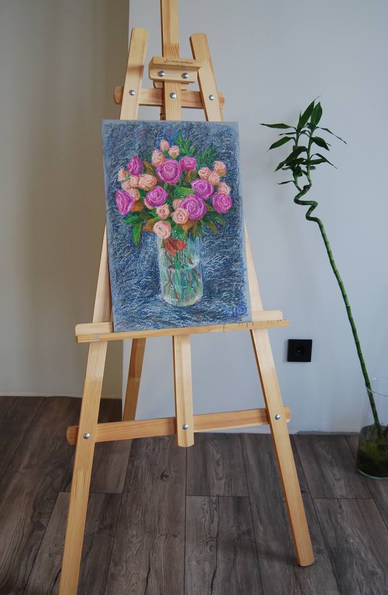 Original Impressionism Still Life Drawing by Nurlan Yestay