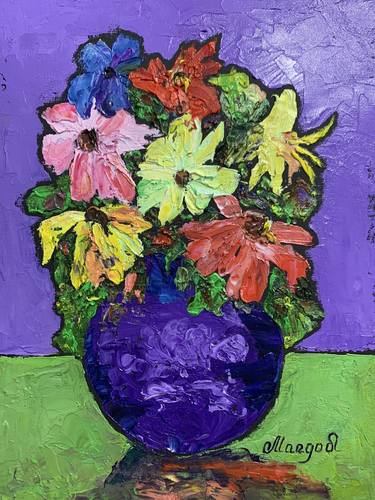 Original Floral Paintings by Margo Leonard