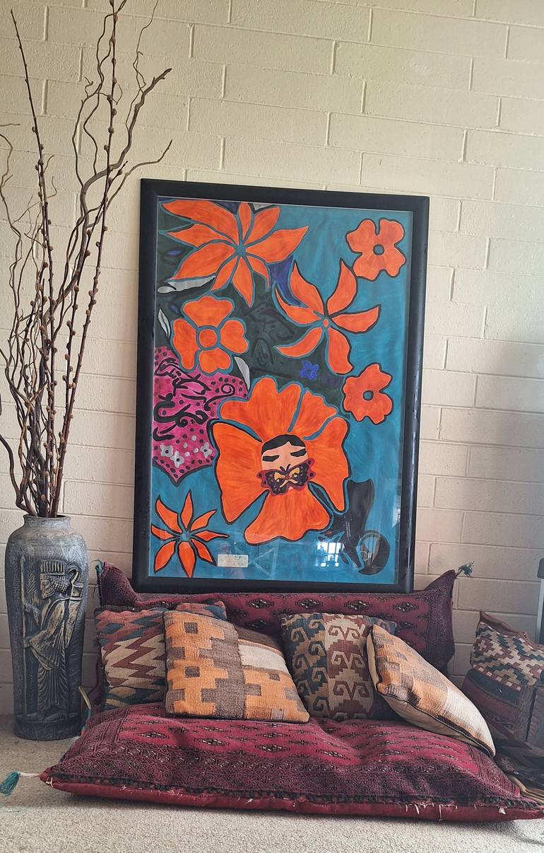 Original Abstract Expressionism Abstract Painting by Shokufeh Kavani