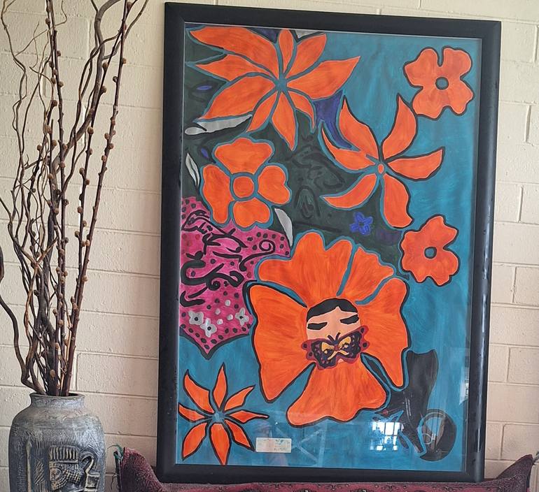 Original Abstract Expressionism Abstract Painting by Shokufeh Kavani