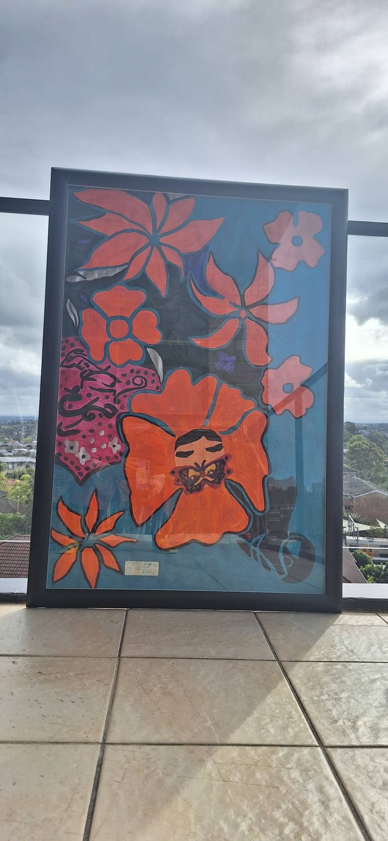 Original Abstract Expressionism Abstract Painting by Shokufeh Kavani