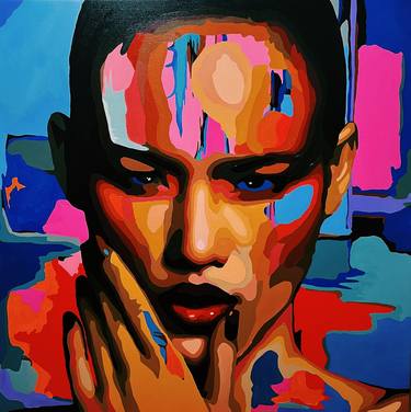 Original Figurative Portrait Paintings by Nana Artamonova