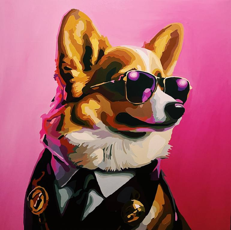 Original Animal Painting by Nana Artamonova | Contemporary Art on Canvas | Hugo el Valiente