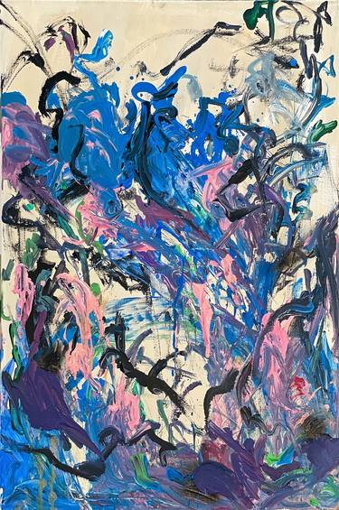 Original Abstract Expressionism Abstract Paintings by MEDIYA AL MATROSHY