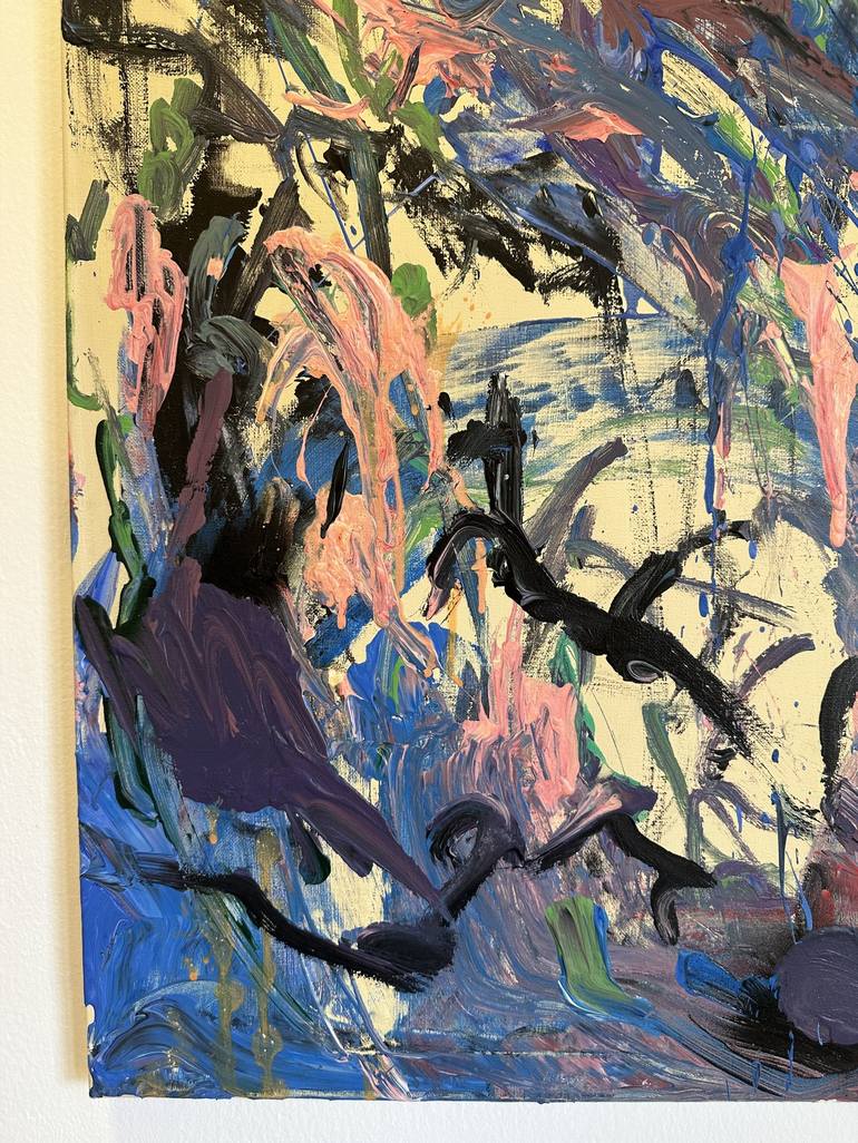 Original Abstract Expressionism Abstract Painting by MEDIYA AL MATROSHY