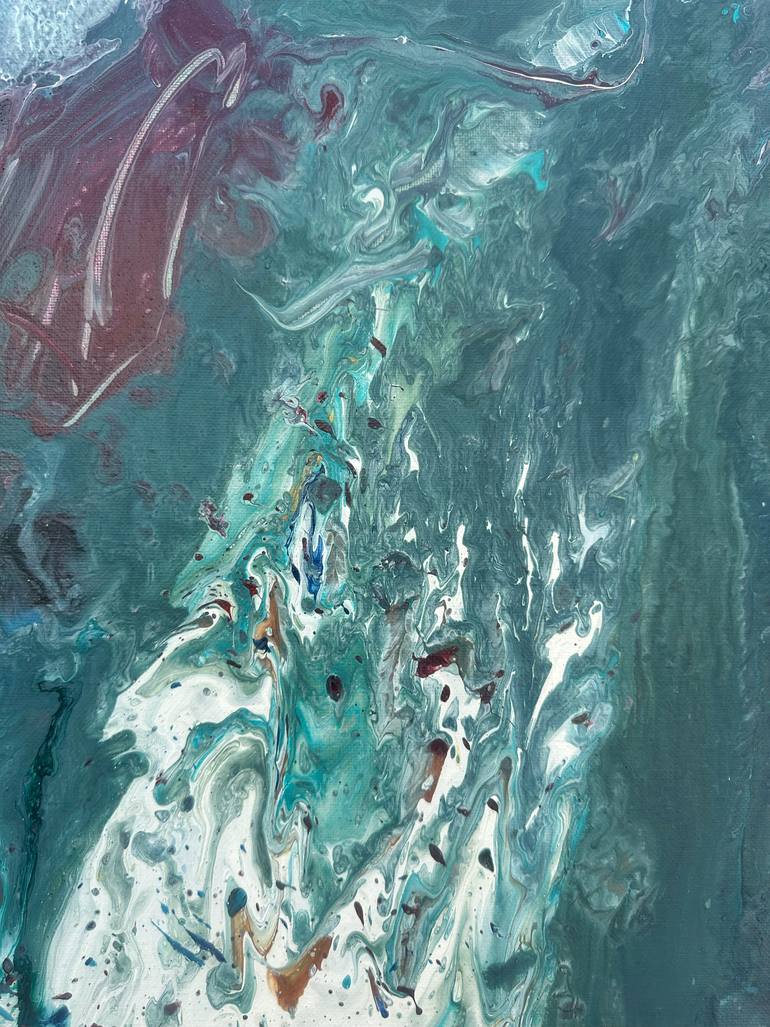 Original Abstract Expressionism Abstract Painting by Mediya Al Matroshy