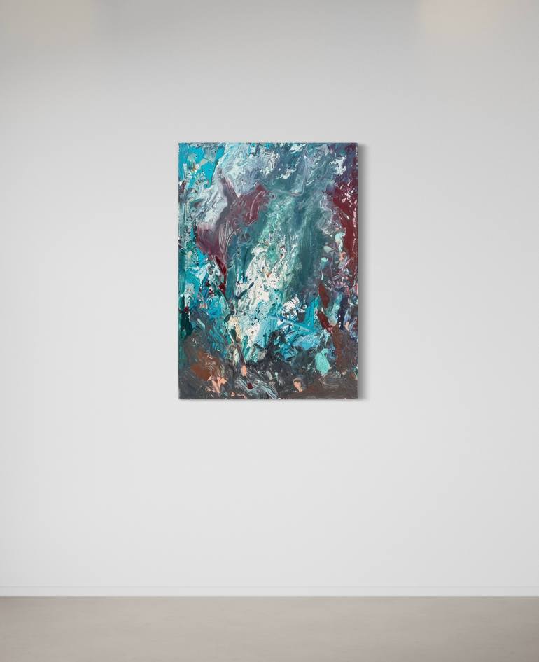 Original Abstract Expressionism Abstract Painting by Mediya Al Matroshy