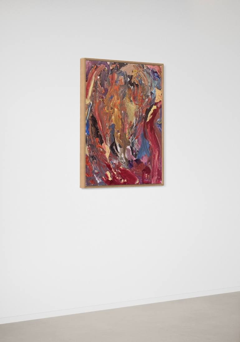 Original Abstract Expressionism Abstract Painting by Mediya Al Matroshy