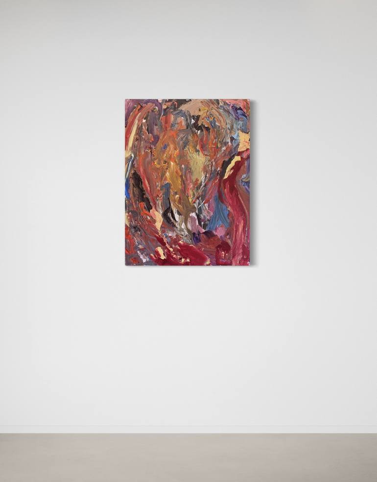 Original Abstract Expressionism Abstract Painting by Mediya Al Matroshy