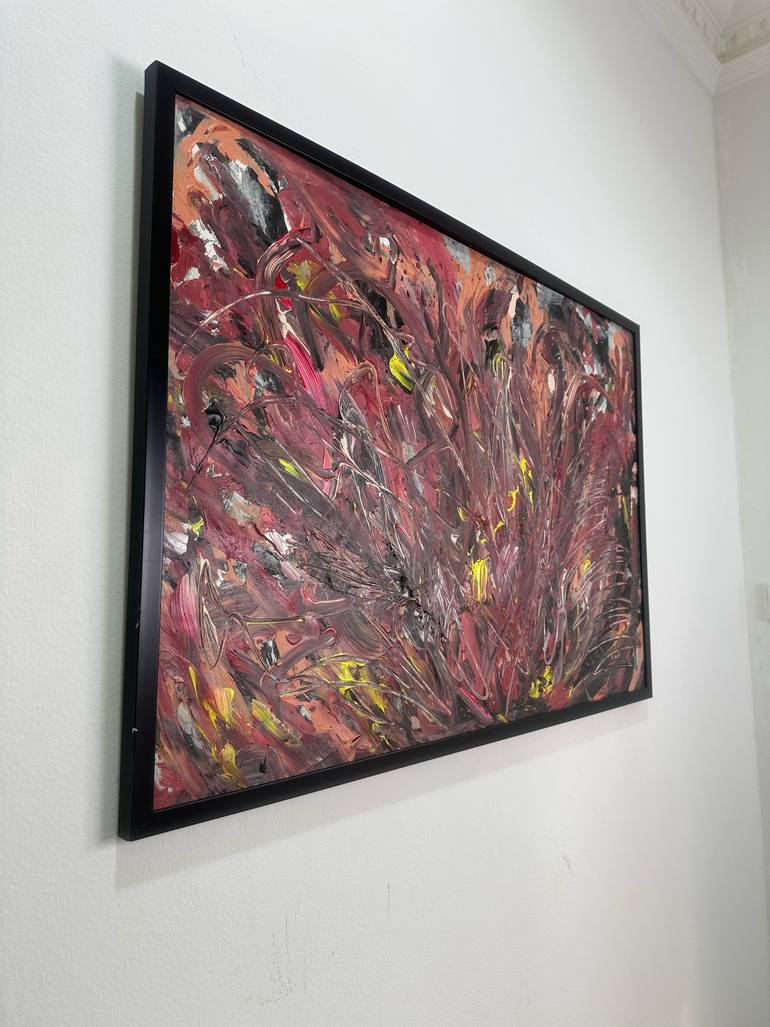 Original Abstract Expressionism Abstract Painting by Mediya Al Matroshy