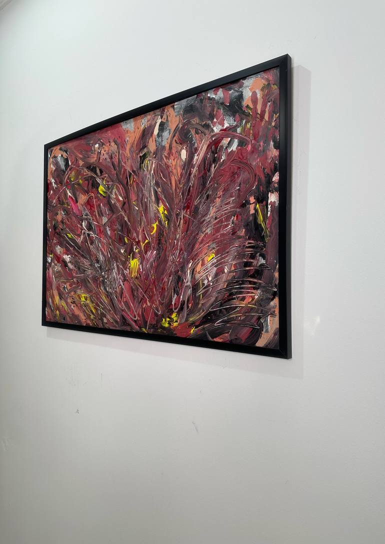 Original Abstract Expressionism Abstract Painting by Mediya Al Matroshy