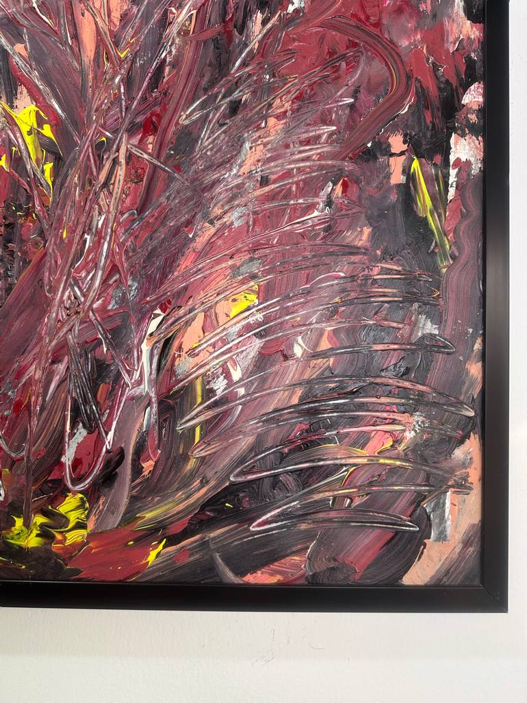 Original Abstract Expressionism Abstract Painting by Mediya Al Matroshy