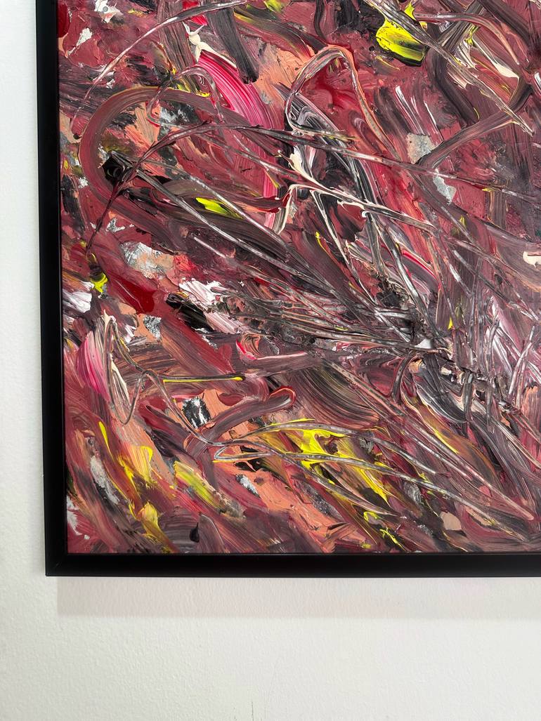 Original Abstract Expressionism Abstract Painting by Mediya Al Matroshy