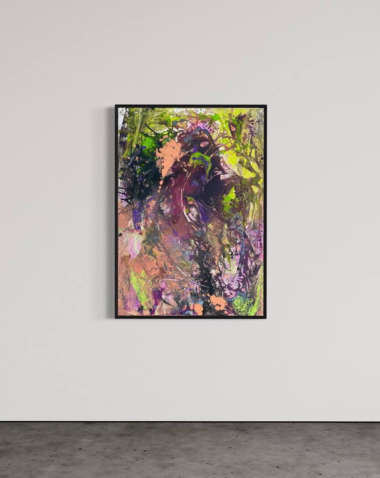 Original Abstract Expressionism Abstract Painting by Mediya Al Matroshy