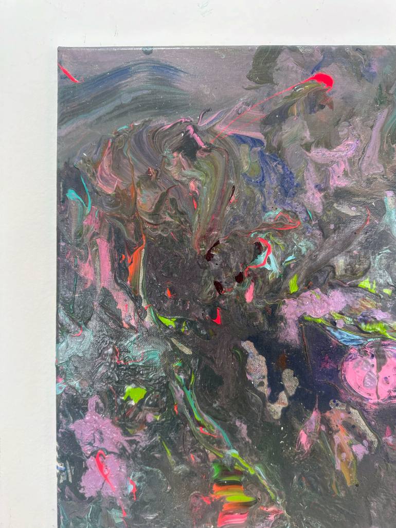 Original Abstract Expressionism Abstract Painting by Mediya Al Matroshy