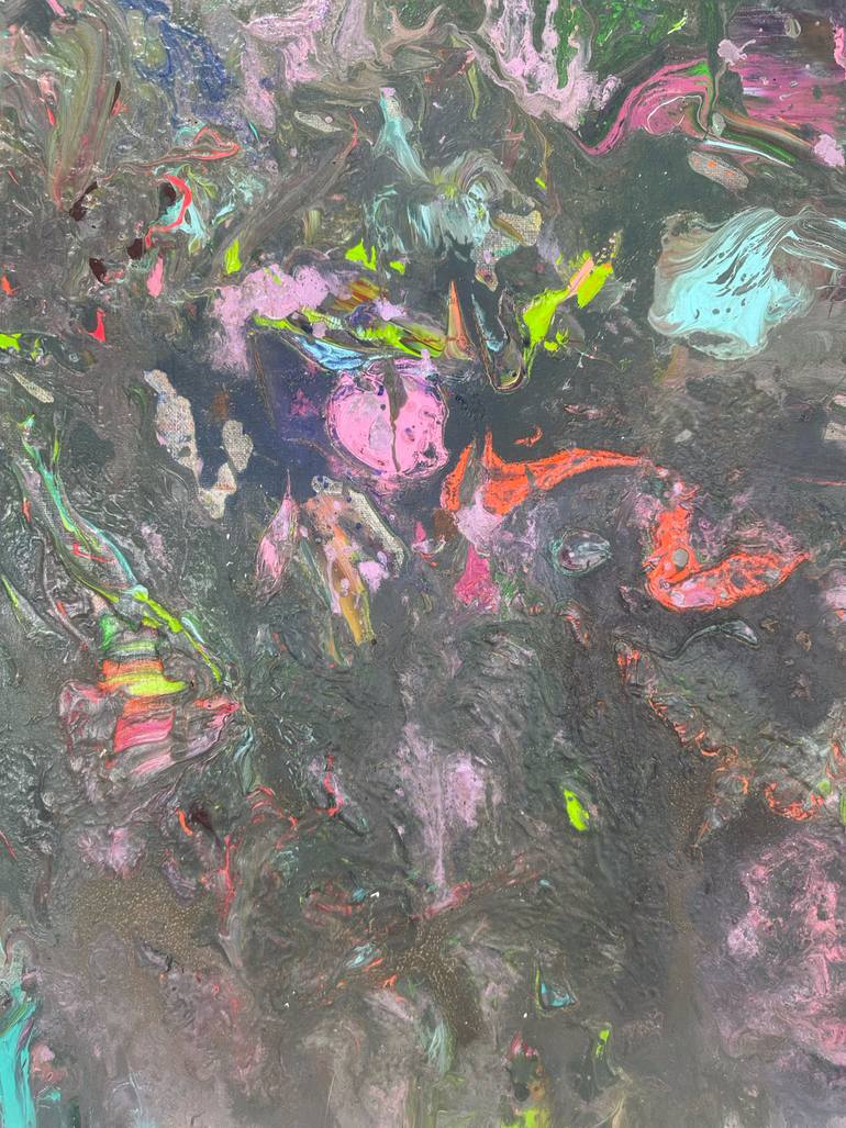 Original Abstract Expressionism Abstract Painting by Mediya Al Matroshy