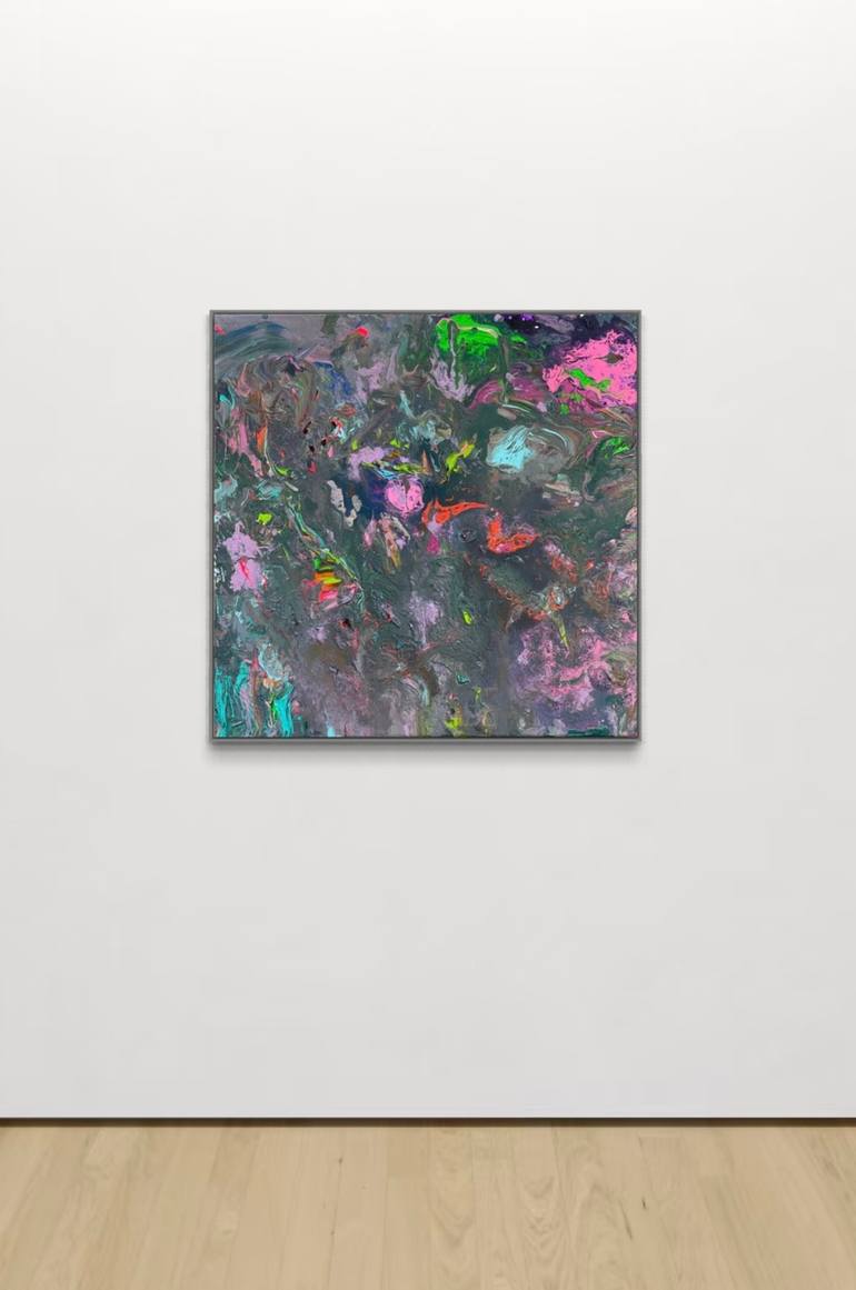 Original Abstract Expressionism Abstract Painting by Mediya Al Matroshy