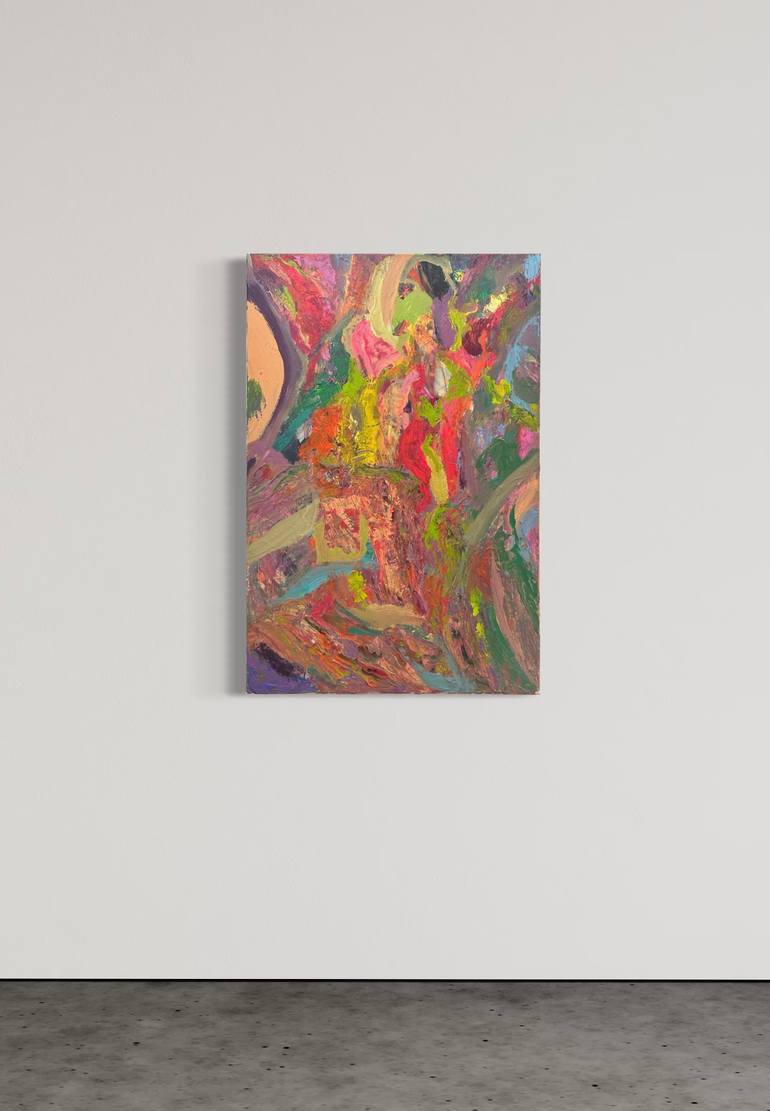Original Abstract Expressionism Abstract Painting by Mediya Al Matroshy