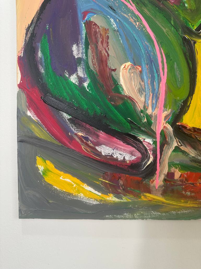 Original Abstract Expressionism Abstract Painting by Mediya Al Matroshy