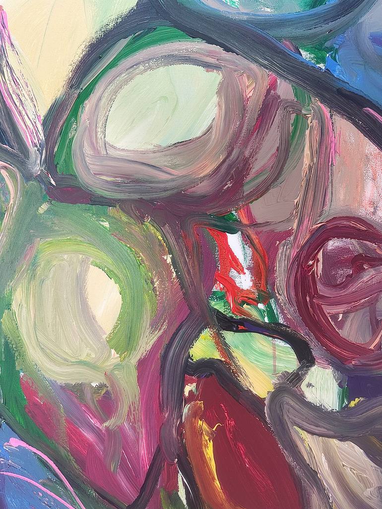 Original Abstract Expressionism Abstract Painting by Mediya Al Matroshy