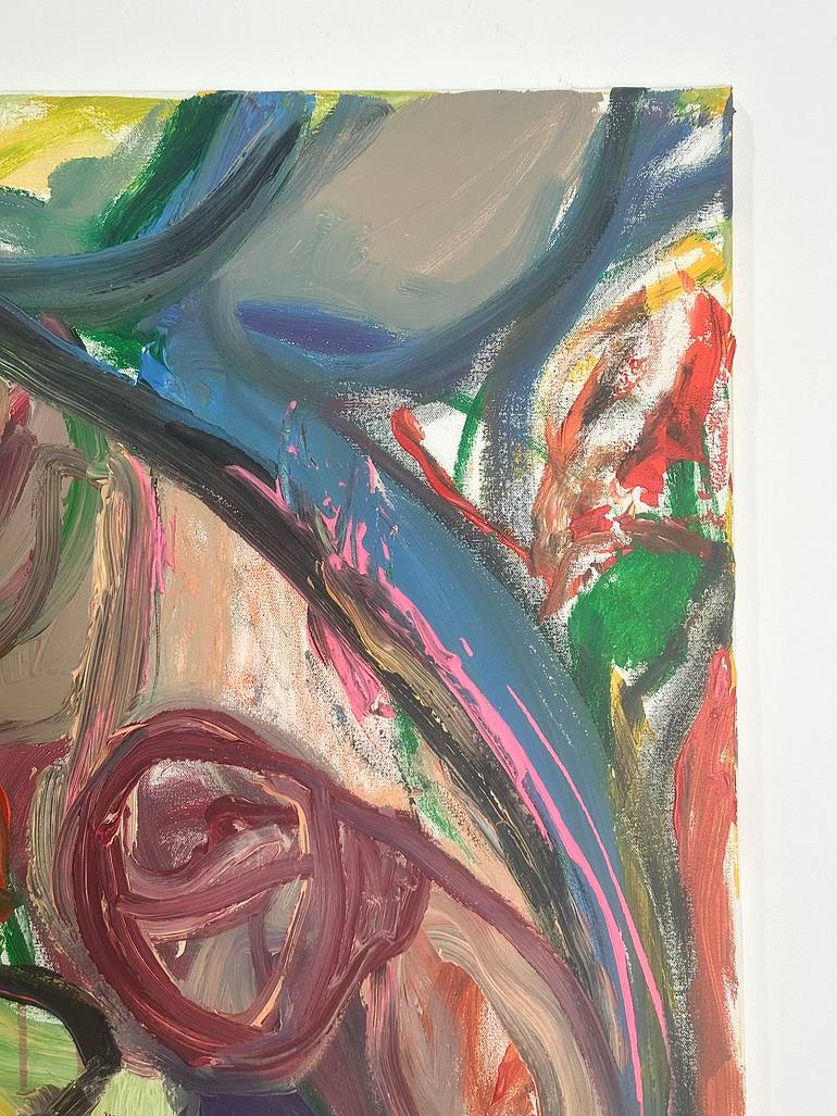 Original Abstract Expressionism Abstract Painting by Mediya Al Matroshy