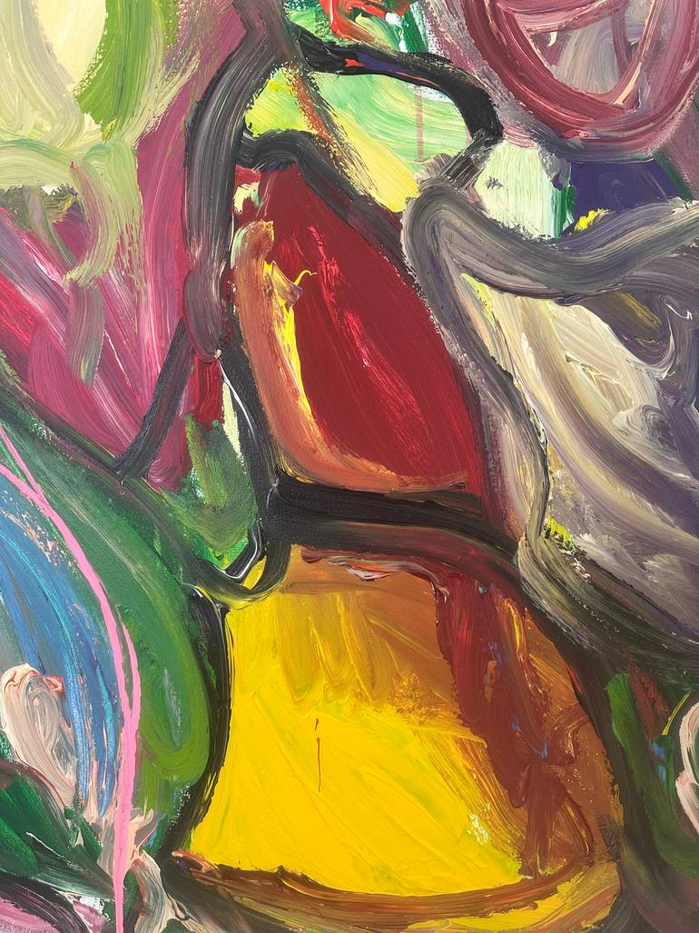 Original Abstract Expressionism Abstract Painting by Mediya Al Matroshy