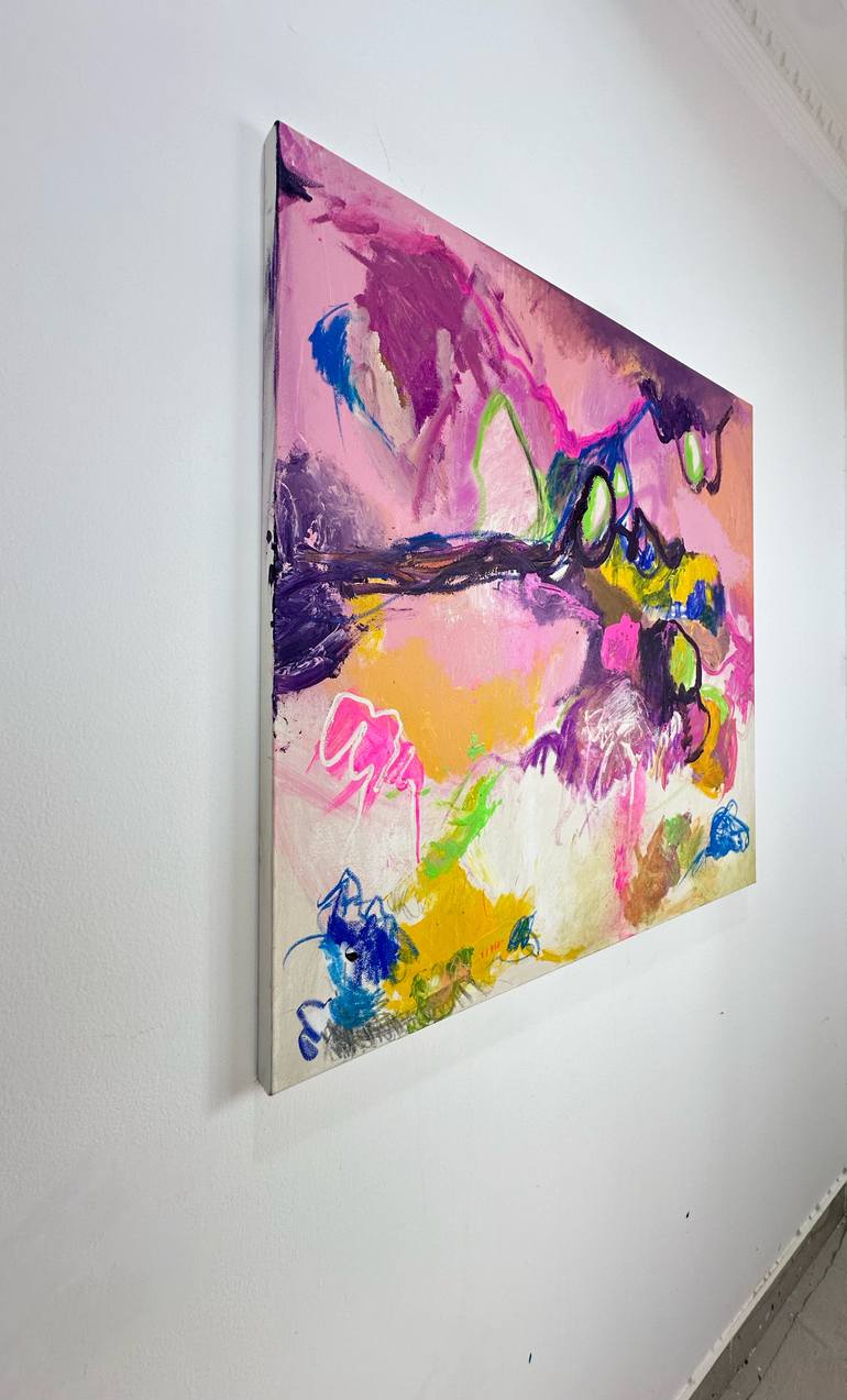 Original Abstract Expressionism Abstract Painting by Mediya Al Matroshy