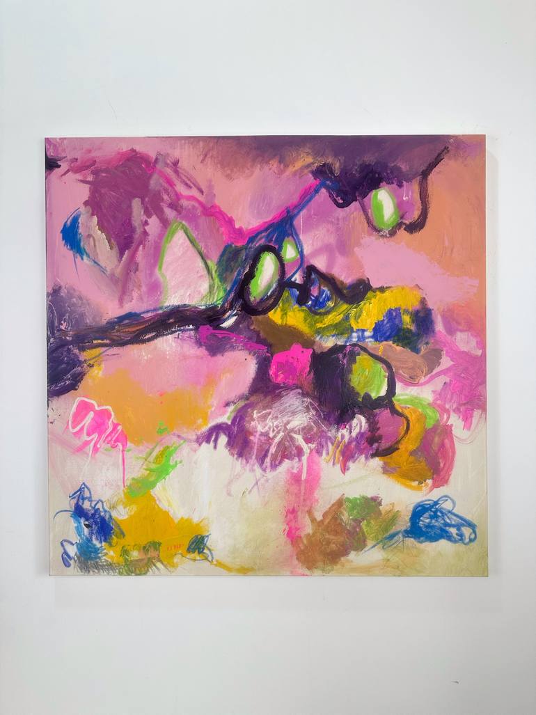 Original Abstract Expressionism Abstract Painting by Mediya Al Matroshy
