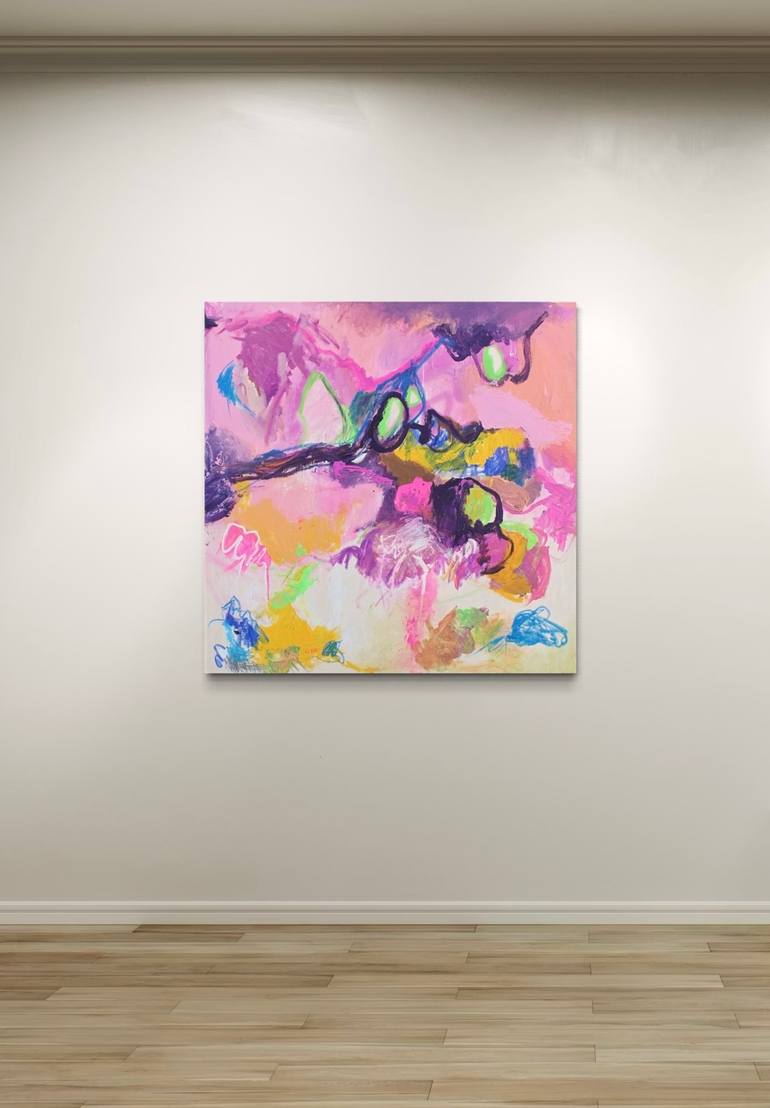 Original Abstract Expressionism Abstract Painting by Mediya Al Matroshy
