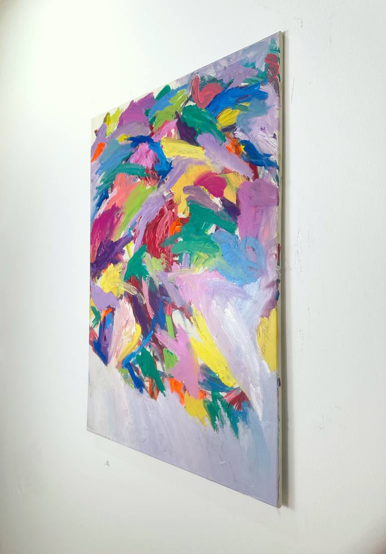 Original Abstract Expressionism Abstract Painting by Mediya Al Matroshy