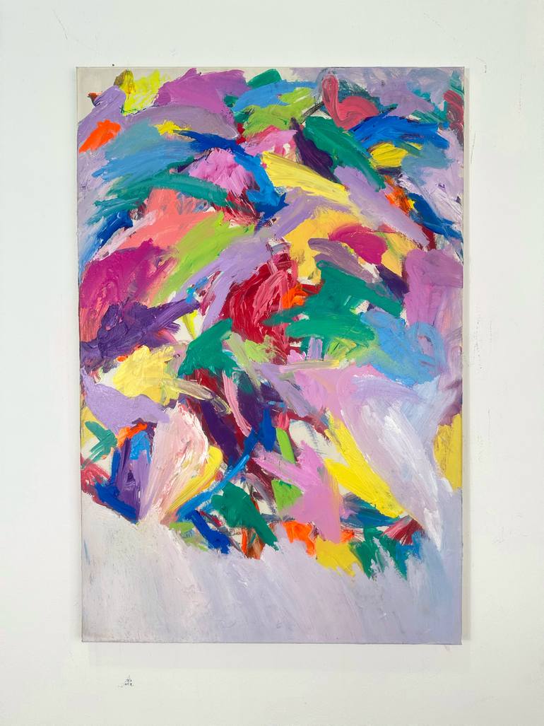 Original Abstract Expressionism Abstract Painting by Mediya Al Matroshy
