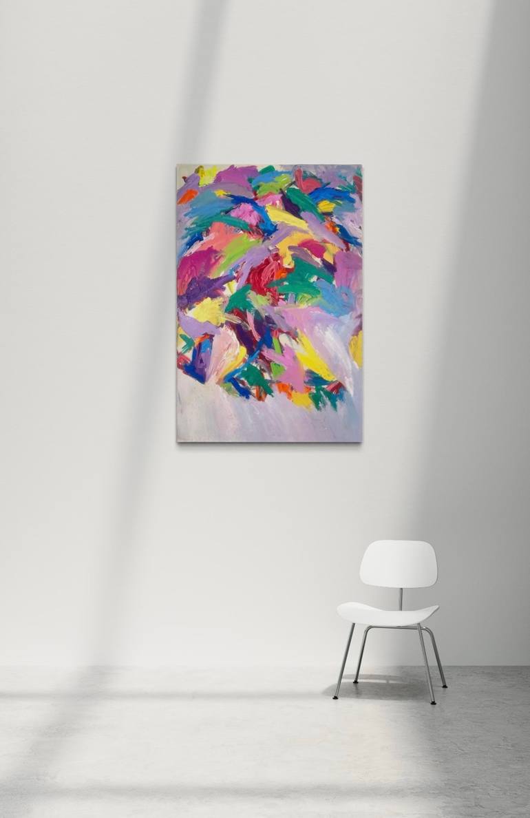Original Abstract Expressionism Abstract Painting by Mediya Al Matroshy