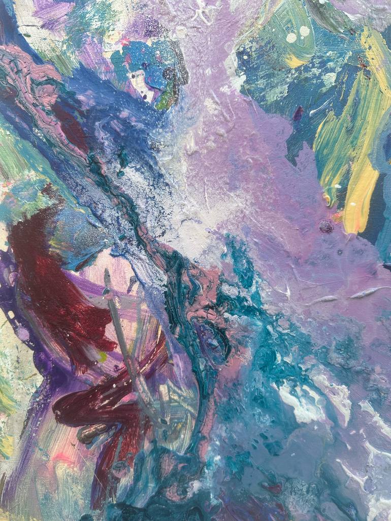 Original Abstract Expressionism Abstract Painting by Mediya Al Matroshy