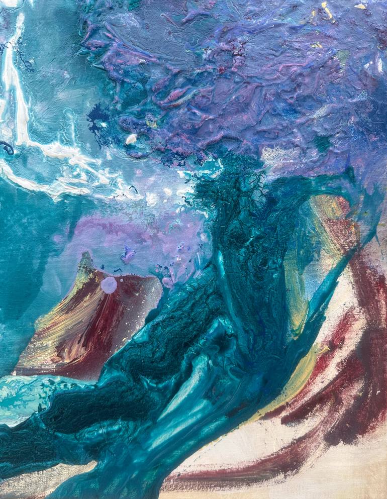 Original Abstract Expressionism Abstract Painting by Mediya Al Matroshy