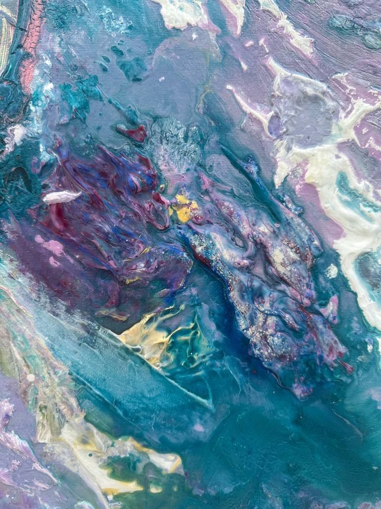 Original Abstract Expressionism Abstract Painting by Mediya Al Matroshy