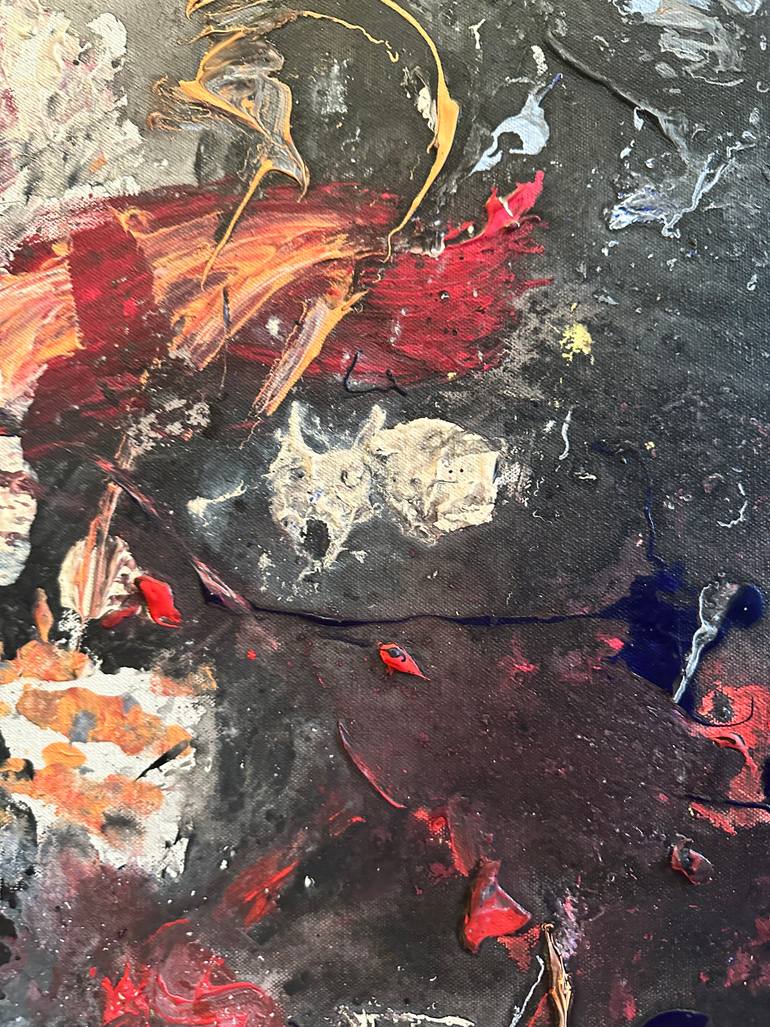 Original Abstract Expressionism Abstract Painting by Mediya Al Matroshy