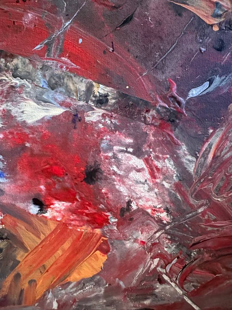 Original Abstract Expressionism Abstract Painting by Mediya Al Matroshy