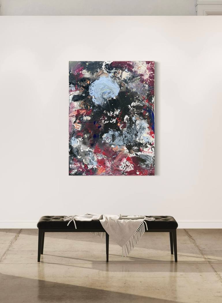 Original Abstract Expressionism Abstract Painting by Mediya Al Matroshy