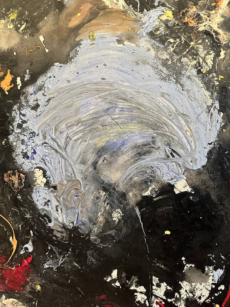 Original Abstract Expressionism Abstract Painting by Mediya Al Matroshy