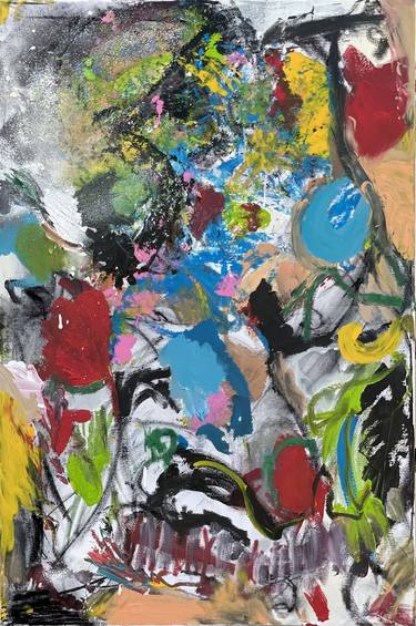 Original Abstract Expressionism Abstract Painting by Mediya Al Matroshy
