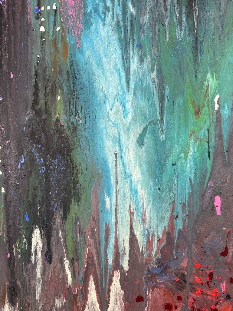 Original Abstract Expressionism Abstract Painting by Mediya Al Matroshy