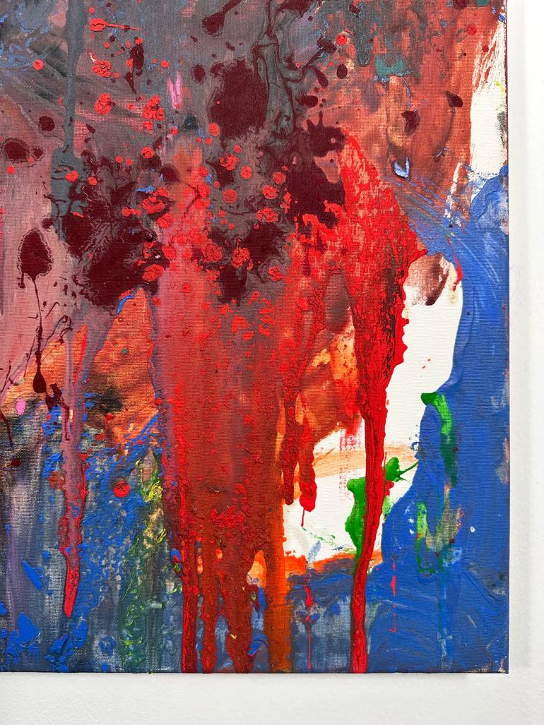 Original Abstract Expressionism Abstract Painting by Mediya Al Matroshy