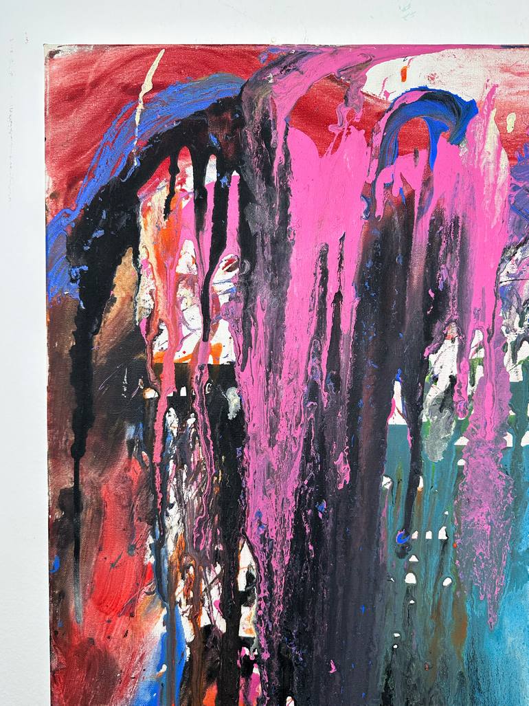 Original Abstract Expressionism Abstract Painting by Mediya Al Matroshy