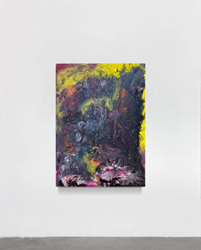 Original Abstract Expressionism Abstract Painting by Mediya Al Matroshy