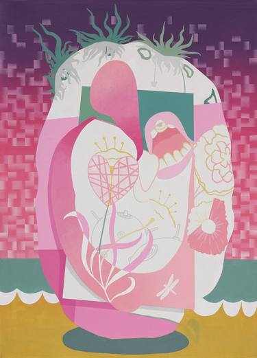 Original Conceptual Abstract Painting by Vitalii Svyshch