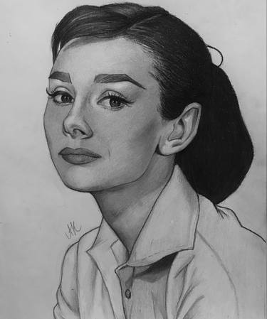 Original Portrait Drawing by Alexandra Kosta