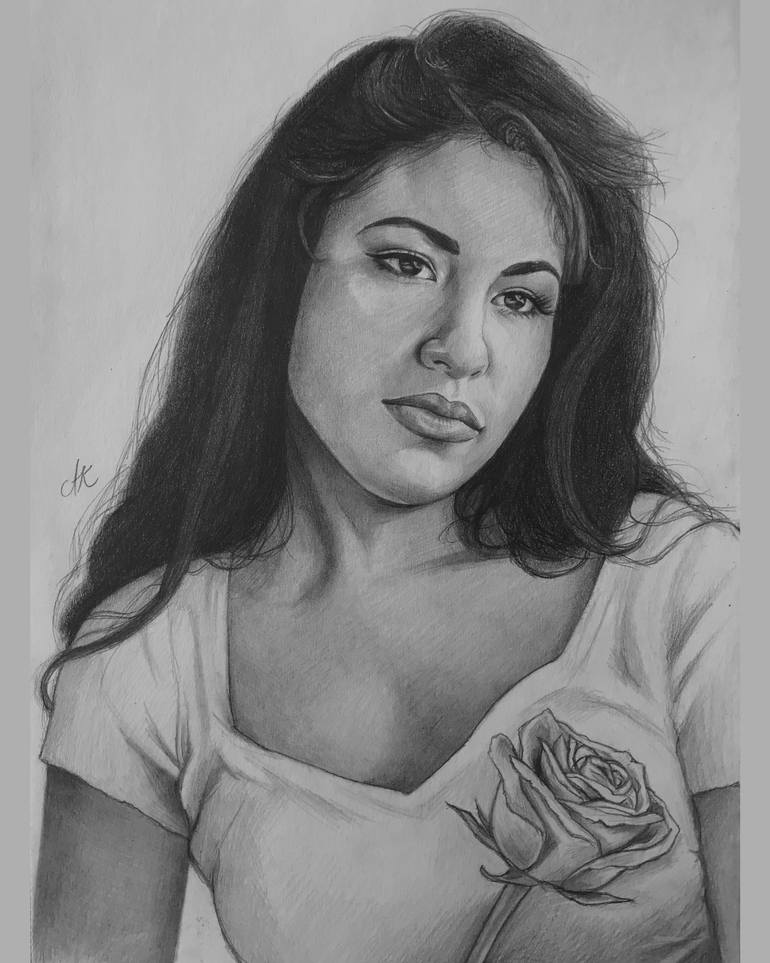 Original Photorealism People Drawing by Alexandra Kosta