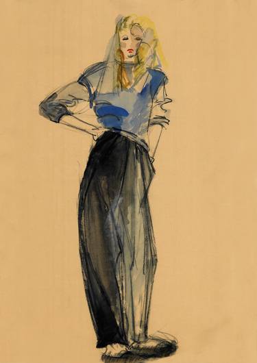 Original Illustration Fashion Drawings by Patricia Armbruster