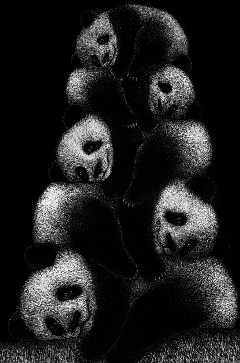 Original Figurative Animal Painting by Lia Mariani