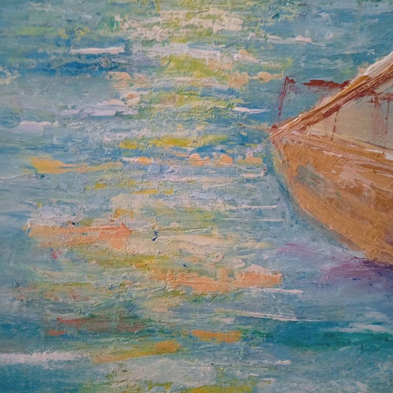 Original Contemporary Seascape Painting by Carlos  Mezbel
